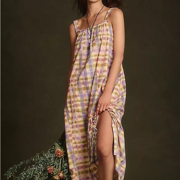 Plaid Maxi Dress - Picture 1 of 3